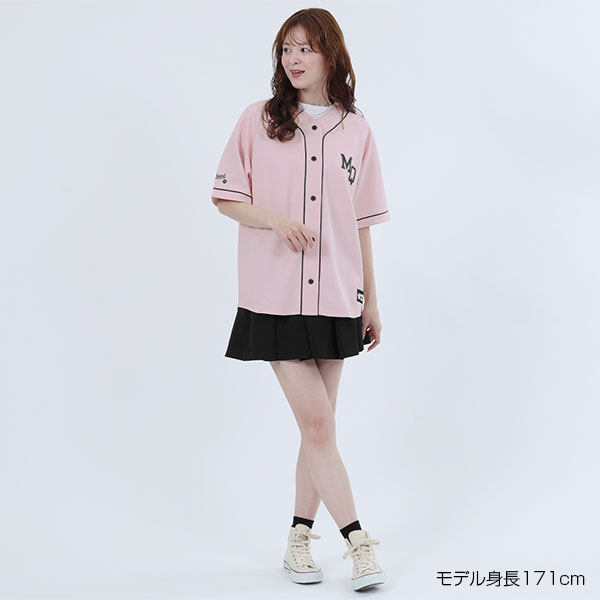 ベースボールデザイン シャツ（ピンク）