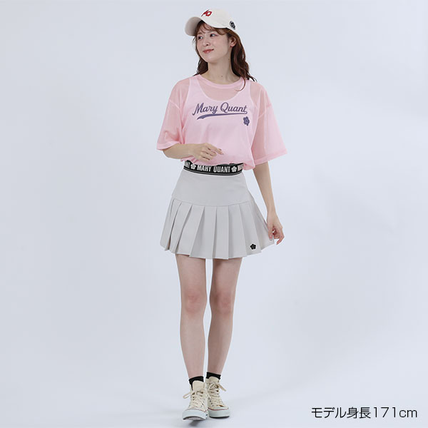 ベースボールロゴメッシュ Tシャツ（ピンク）