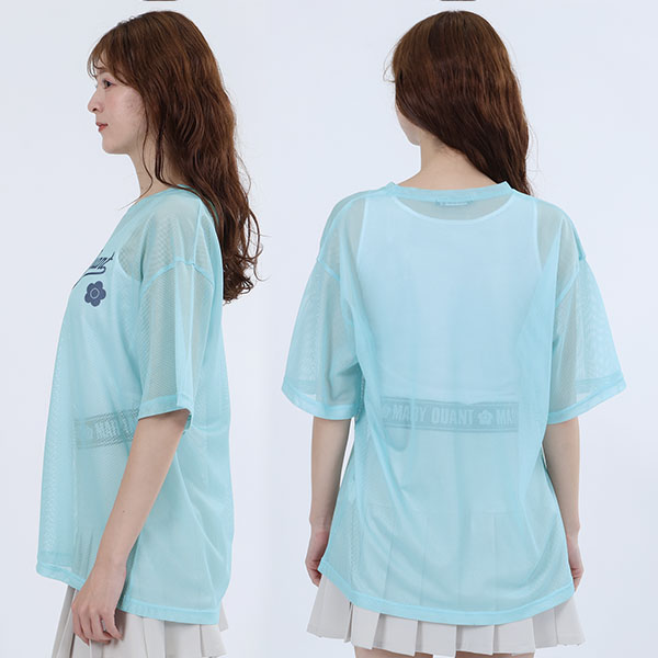 ベースボールロゴメッシュ Tシャツ（ミント）