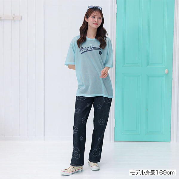 ベースボールロゴメッシュ Tシャツ（ミント）