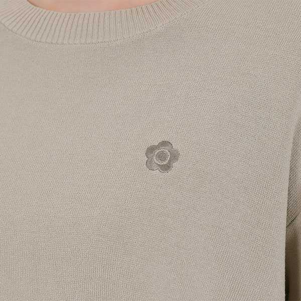 サイドボタンニット プルオーバー（グレージュ）