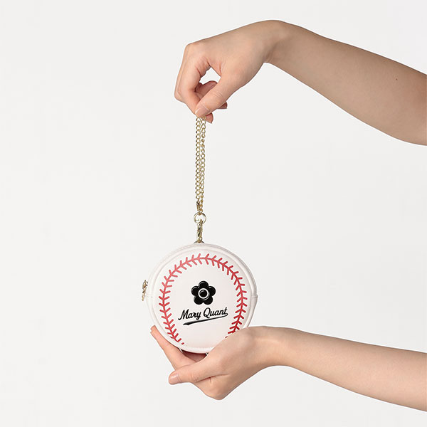 ベースボール ダイカットポーチ（ホワイト）