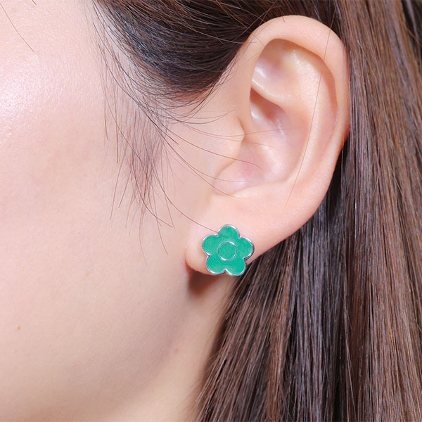 カラフルエポ ピアス（グリーン）