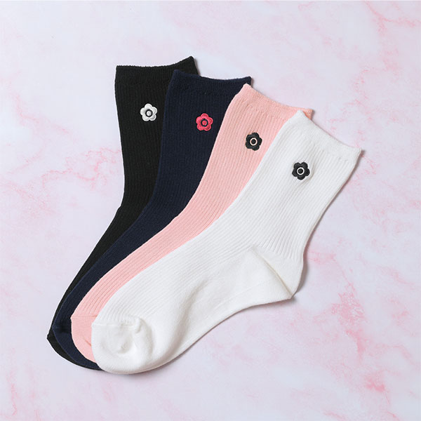 ベーシックリブ ソックス（ブラック）