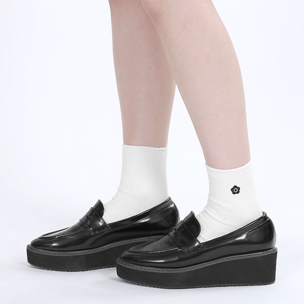 ベーシックリブ ソックス（ホワイト）