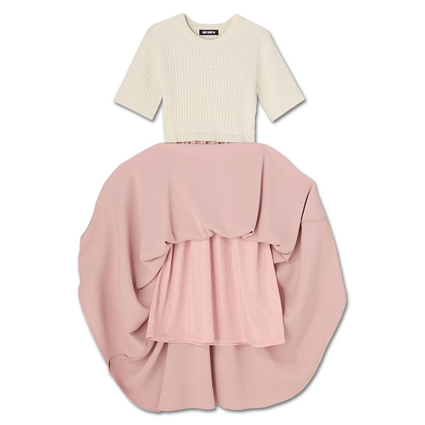 ドッキング ワンピース（アイボリー）