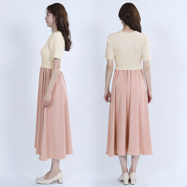 ドッキング ワンピース（アイボリー）