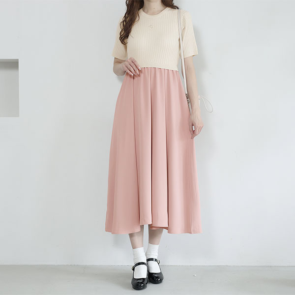 ドッキング ワンピース（アイボリー）