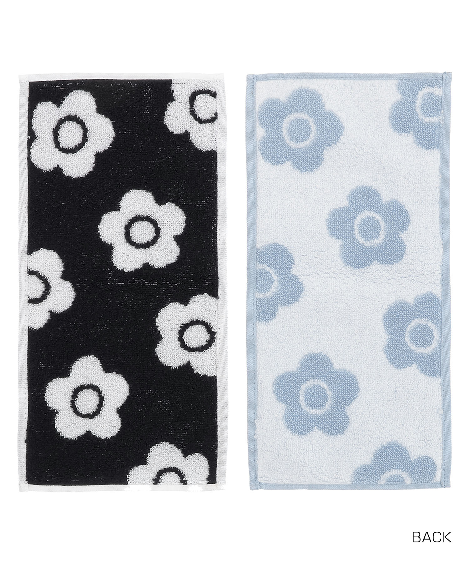 デイジーパターンハーフ タオルセット（ホワイト）