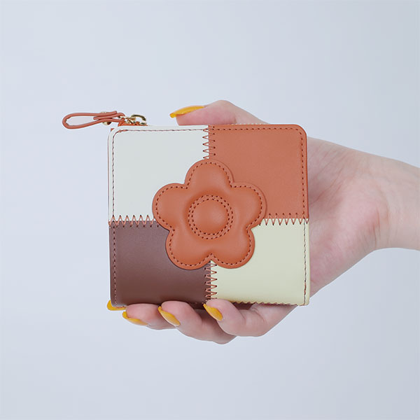 パッチワーク ウォレット（テラコッタ）