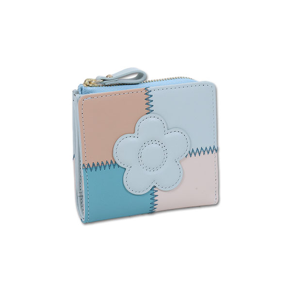 パッチワーク ウォレット（ライトグリーン）