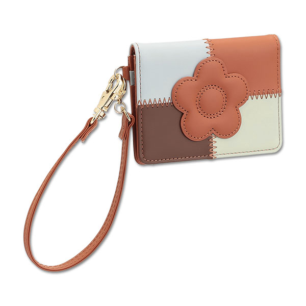 パッチワーク パスケース（テラコッタ）