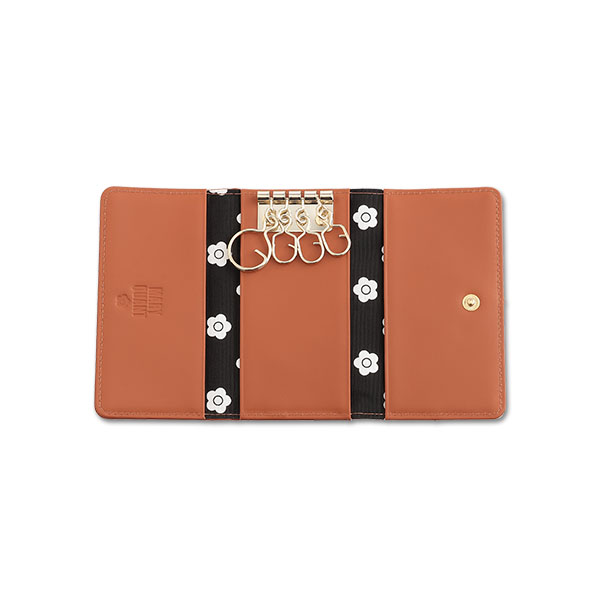 パッチワーク キーケース（テラコッタ）