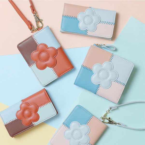 パッチワーク キーケース（テラコッタ）