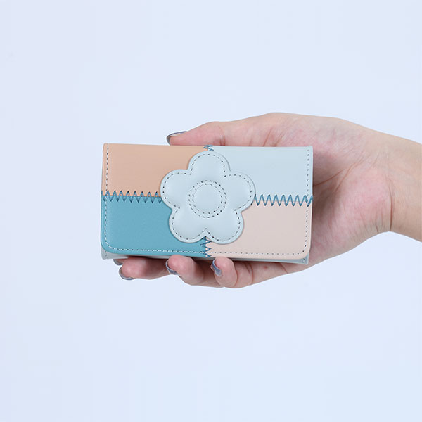 パッチワーク キーケース（ライトグリーン）