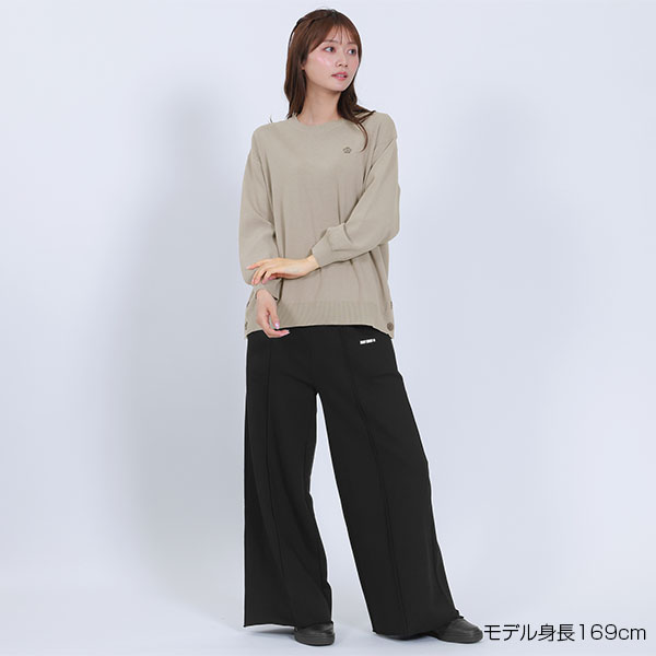 ロゴタグスウェット パンツ（ブラック）