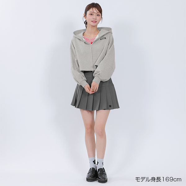 ロゴタグスウェット パーカ（グレー）