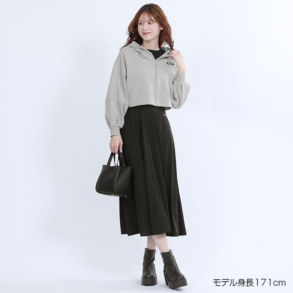 ロゴタグスウェット パーカ（グレー）