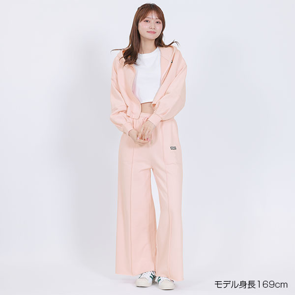 ロゴタグスウェット パーカ（ピンク）