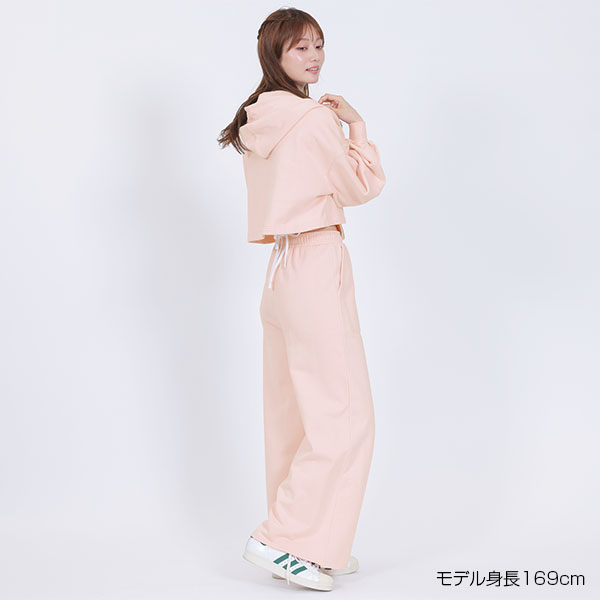 ロゴタグスウェット パーカ（ピンク）