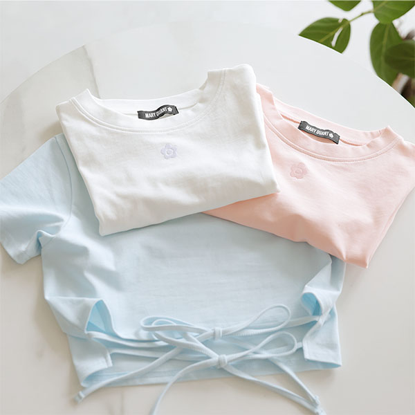 ウエストリボン プルオーバー（ブルー）