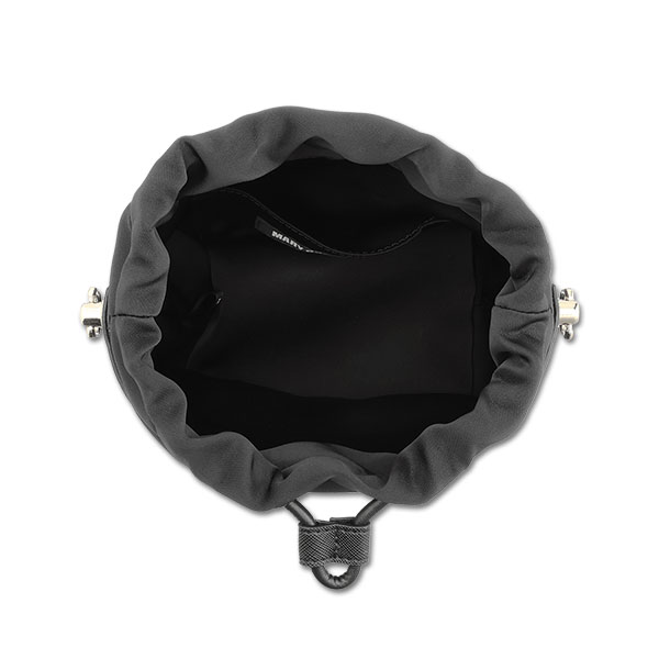 シンプルエンボスデイジー ドロストショルダー（ブラック）