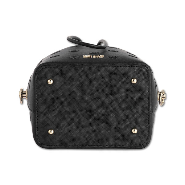 シンプルエンボスデイジー ドロストショルダー（ブラック）