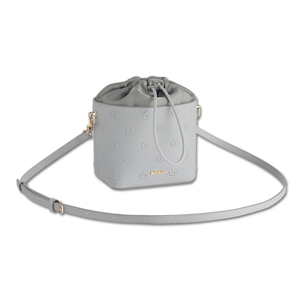 シンプルエンボスデイジー ドロストショルダー（ライトブルー）