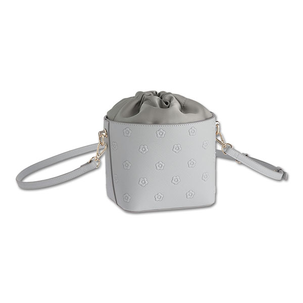 シンプルエンボスデイジー ドロストショルダー（ライトブルー）