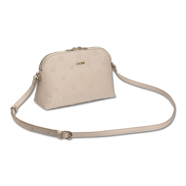 シンプルエンボスデイジー ポシェット（ベージュ）