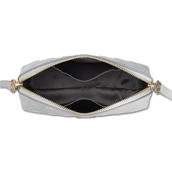 シンプルエンボスデイジー ポシェット（ライトブルー）