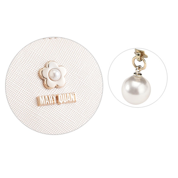 サフィアーノパール 3ポケットポーチ（パールピンク）