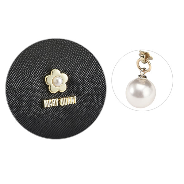 サフィアーノパール スクエアペンケース（ブラック）