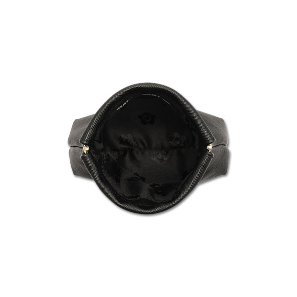 サフィアーノパール バネクチポーチ（ブラック）