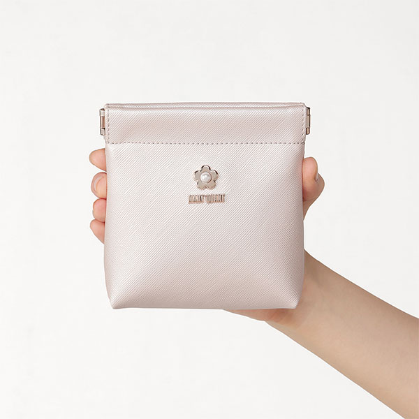 サフィアーノパール バネクチポーチ（パールピンク）