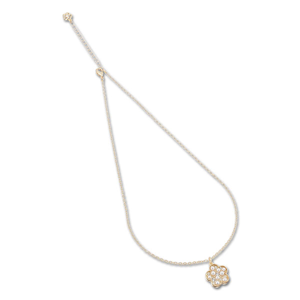 パールクラスタ ネックレス（ゴールド）