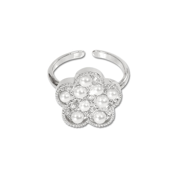 パールクラスタ リング（シルバー）