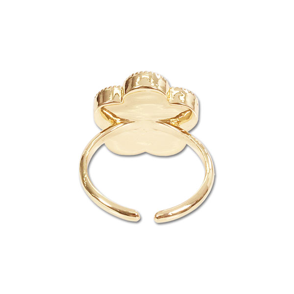 パールクラスタ リング（ゴールド）