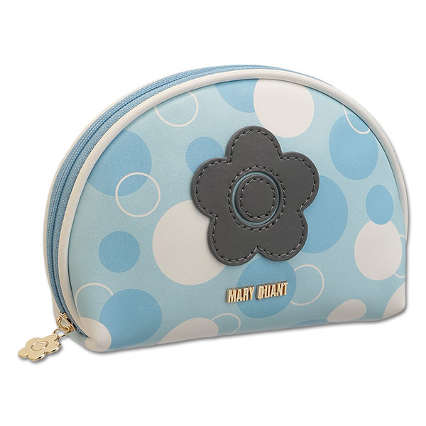 パウダリーシャボン ラウンドポーチ（ライトブルー）