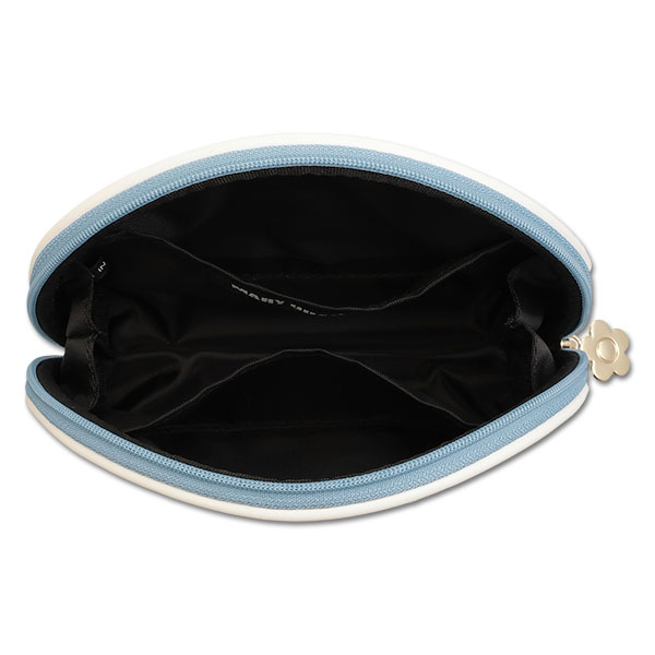 パウダリーシャボン ラウンドポーチ（ライトブルー）