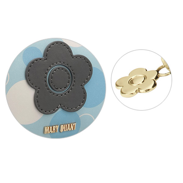 パウダリーシャボン ラウンドポーチ（ライトブルー）