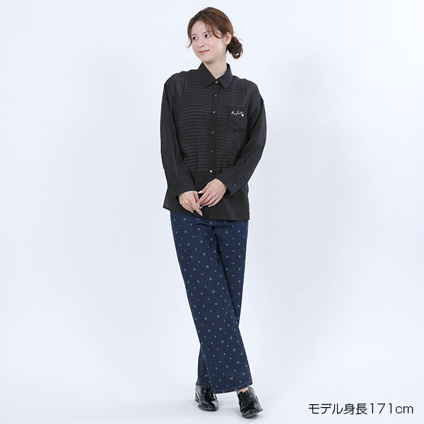 シアーUVシャツ ブラウス（ブラック）