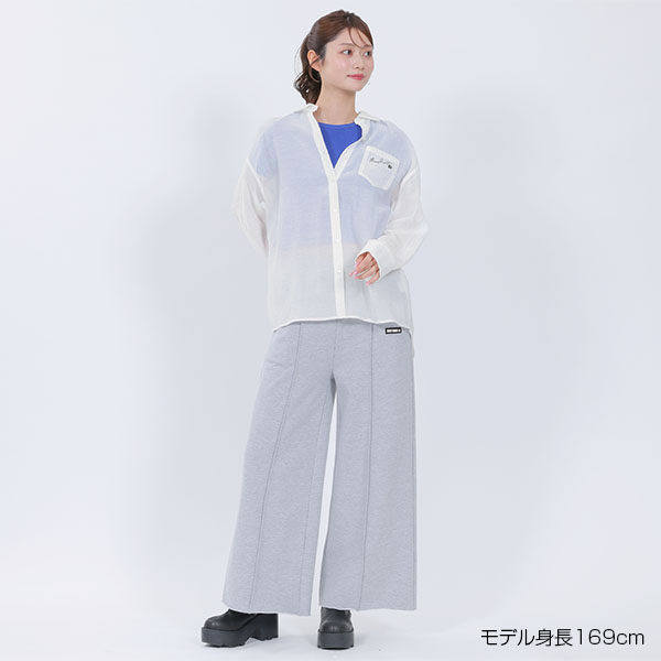 シアーUVシャツ ブラウス（ホワイト）