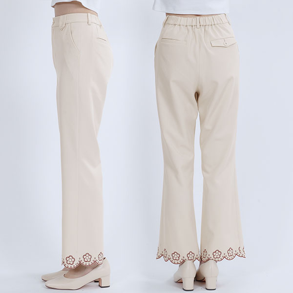 デイジースカラップ パンツ（ベージュ）