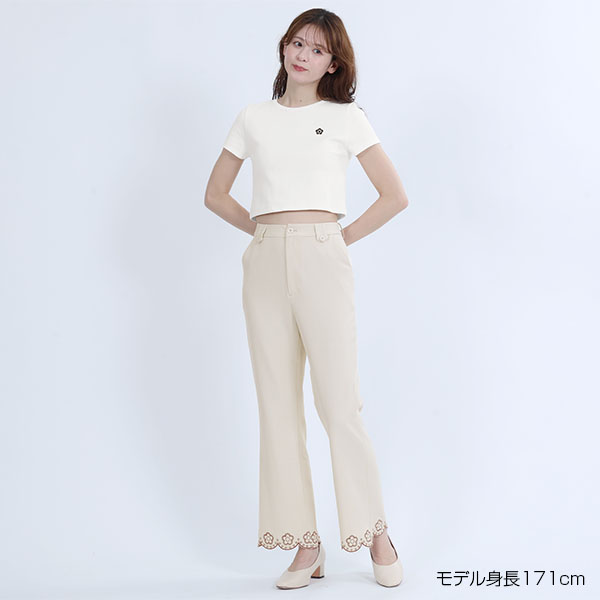 リブコンパクト Tシャツ（ホワイト）