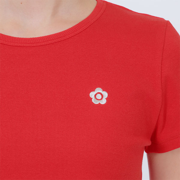 リブコンパクト Tシャツ（レッド）