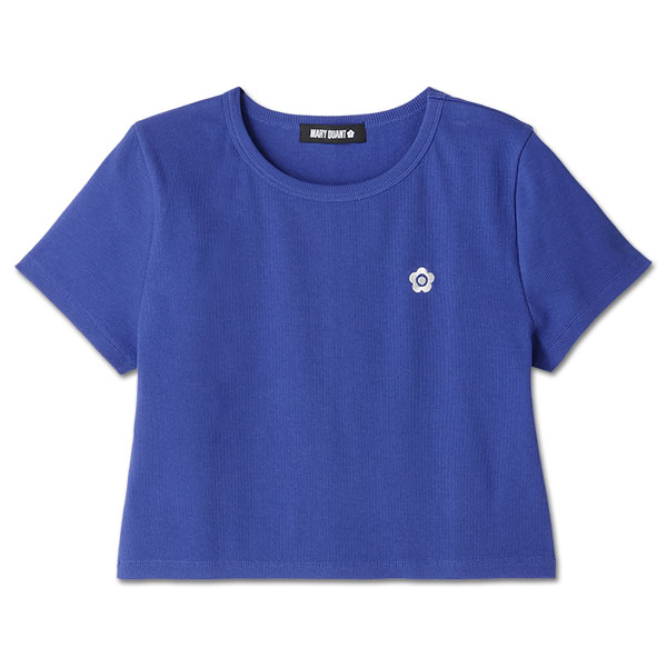 リブコンパクト Tシャツ（ブルー）