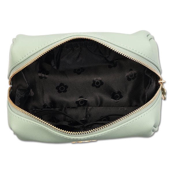 アウトラインメタルデイジー オーバルポーチ（ミント）