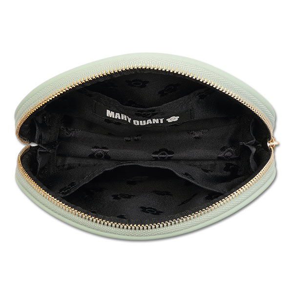 アウトラインメタルデイジー ラウンドポーチ（ミント）