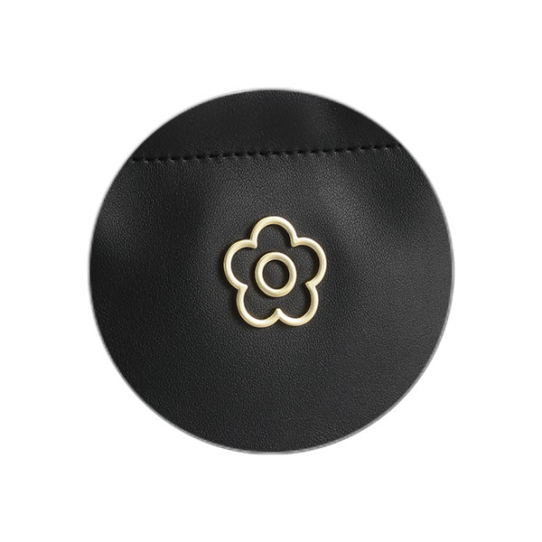 アウトラインメタルデイジー バネクチポーチ（ブラック）